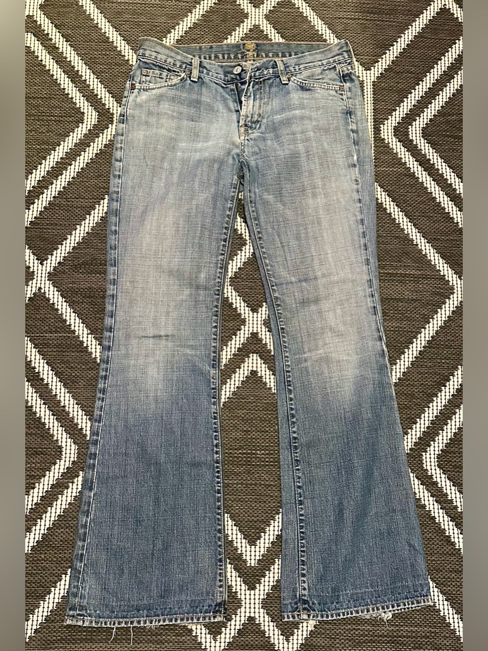 7 For All Mankind Light Blue Flare Jeans